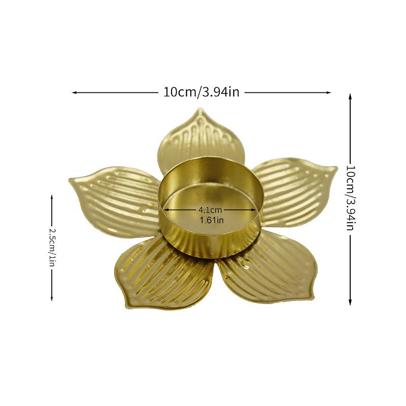 

1PC Iron Decorative Practical Dining Tables Candle Holder Holiday Decorations Durable Romantic Stable Occasions