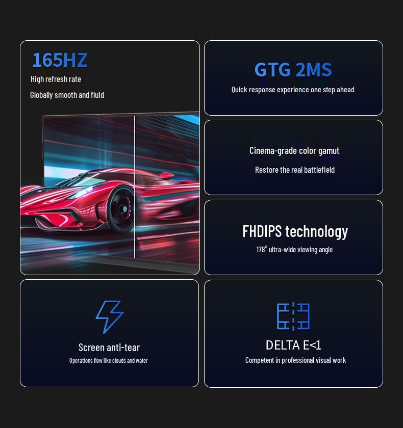 24" Bezel-less High Refresh Rate Gaming Monitor with HD LCD Screen (Available In 19"/22"/27")