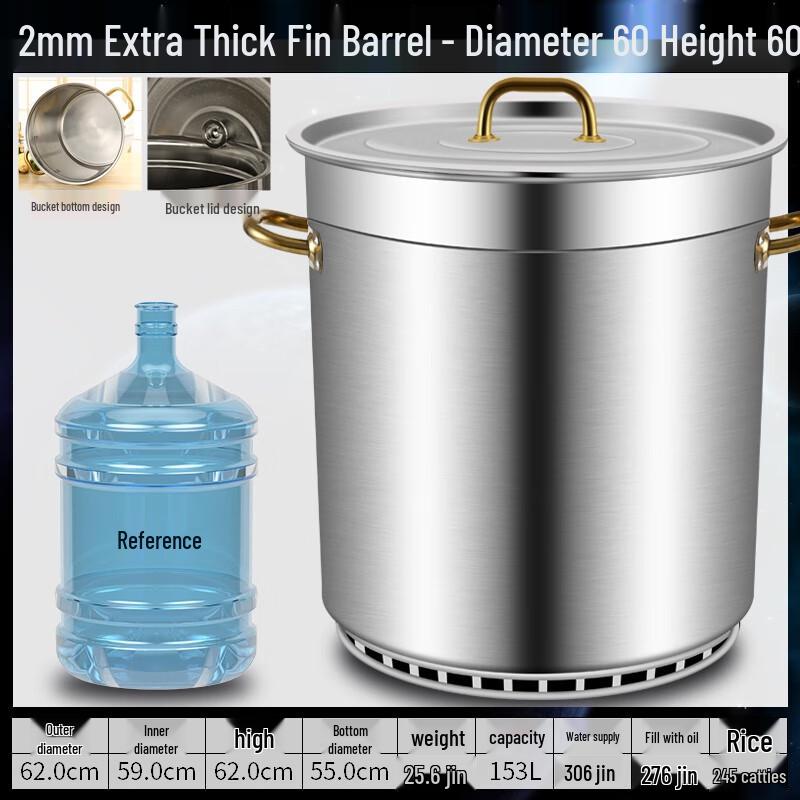 Youde Commercial 304 Stainless Steel Gas-Saving Finned Pot