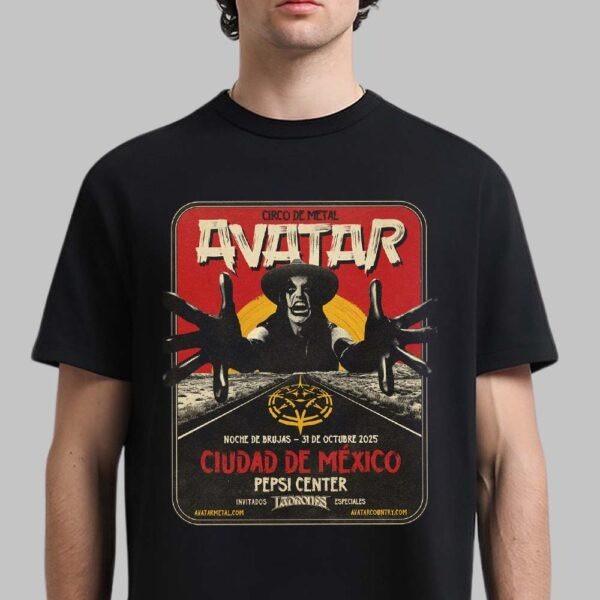 Avatar Circo de Metal 2025 Mexico City Koncertové tričko