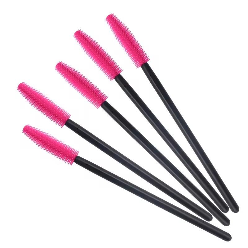 50 pcs Disposable Silicone  Mascara Stick Applicator Eye Eyelashes Brushes Lash Makeup Brush Eyelash Extension Makeup Tools