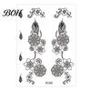Event Makeup Tattoos Temporary Stickers, Fake Body Arm Chest Shoulder with Black Lace Flower Waterproof Pattern, Non-Irritating Art Sticker