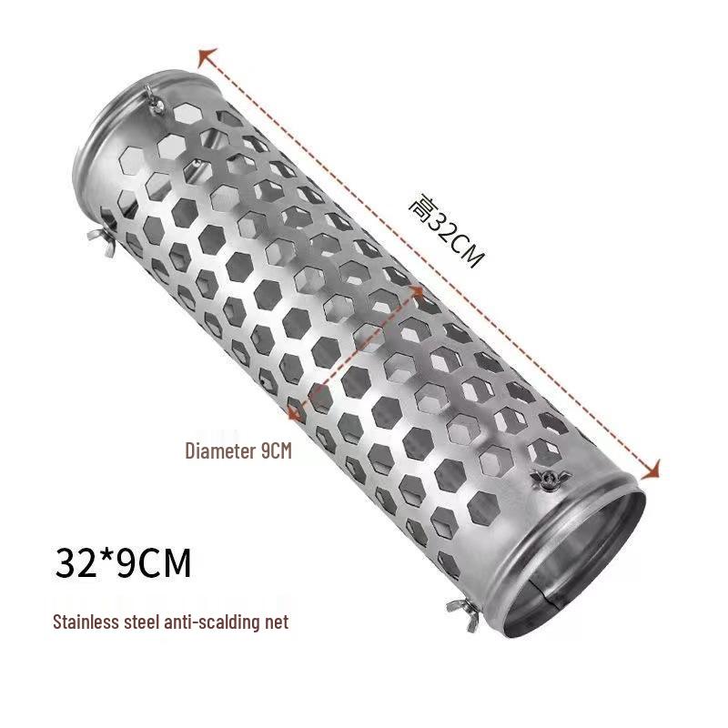 Heat-Resistant Outdoor Tent Stove Chimney Kit with Spark Arrester & Storage Bag