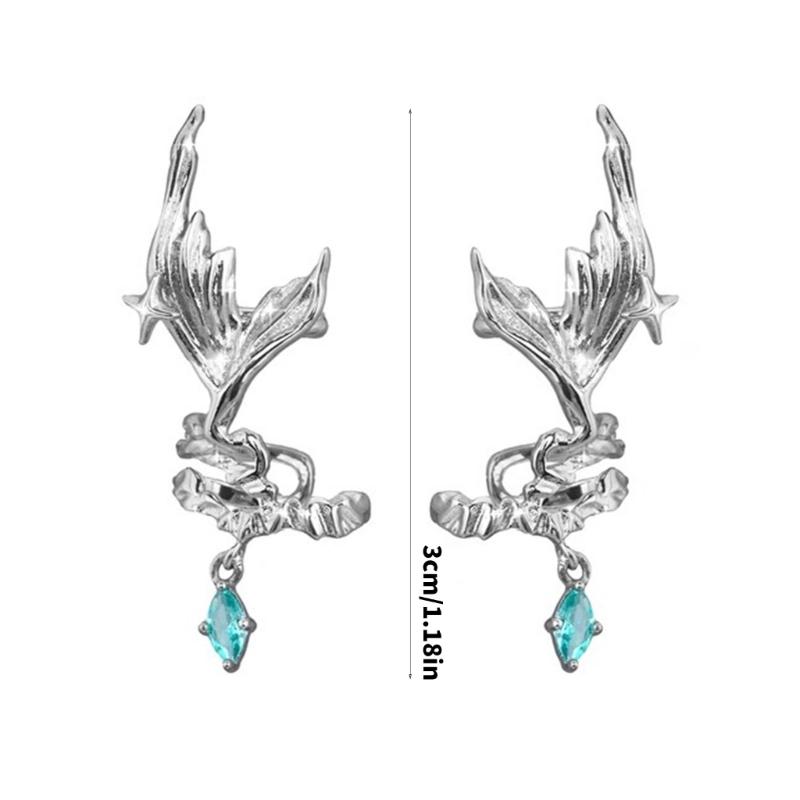 Gender Neutral Fish Tail Ear Clip Without Piercing Lightweight Copper Ear Cuff Accessories For Men And Women