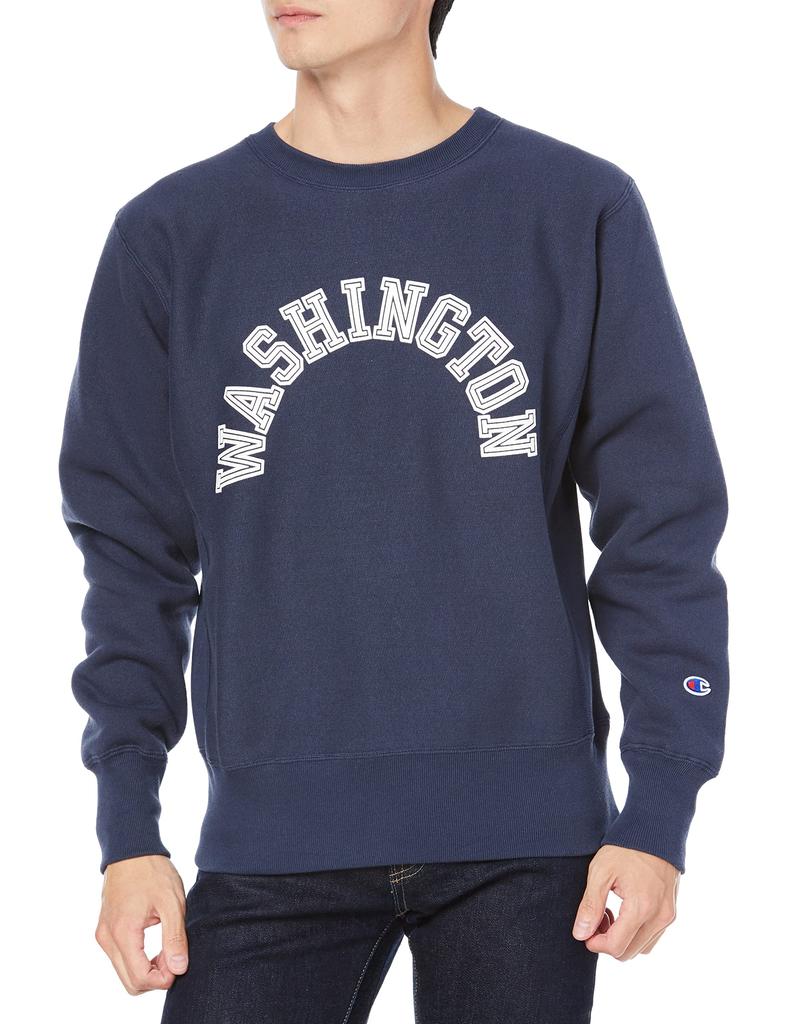 Champion Reverse Crew Neck Sweatshirt Dark Size M Weave® C3-U026 Men's Navy,