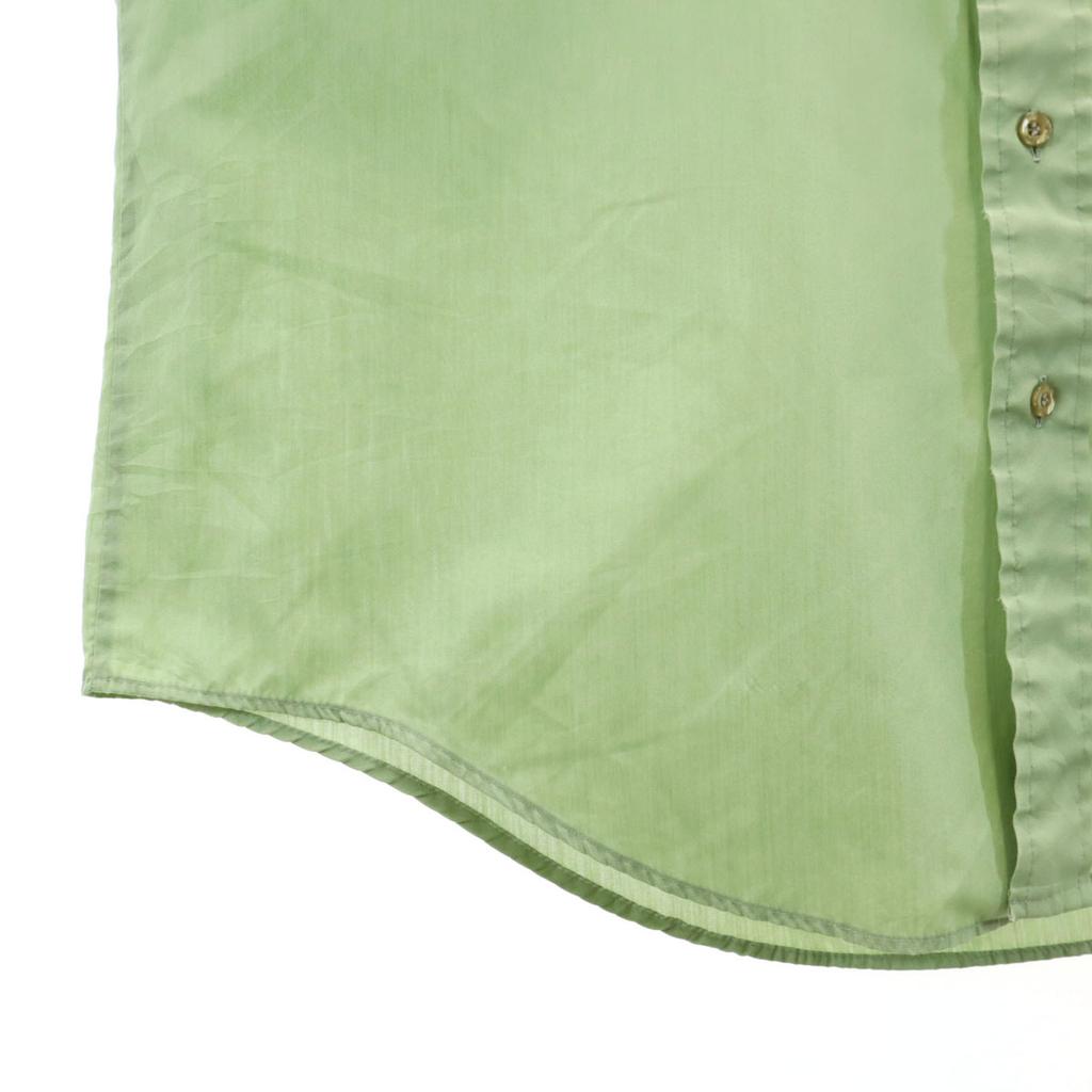 TOWNCRAFT 70s Vintage Short Sleeve Shirt Yellowish Green PENNEYS Men's Used