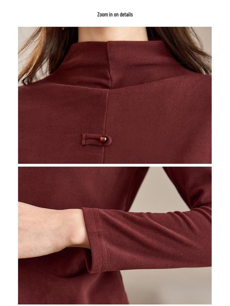 Frühlingsmode 2025: Verdicktes Gebürstetes Stehkragen-Oberteil & Halbrock Zweiteiliges Kleid für Damen (SH039)