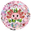 50pcs Cartoon Animal Funny Axolotl Graffiti Waterproof Sticker Creative Trend Decorative Decals