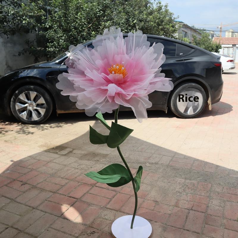 50Cm Artificial Realistic Peony Silk Large Flower Head Home Party Decoration Fake Flowers
