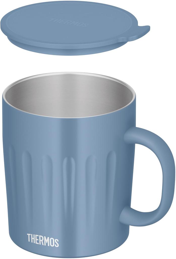Thermos SAX Isolato Sottovuoto Sax Piatto Grande Lavabile in Lavastoviglie Perfetto per Zuppa JTA-550 Tazza, 550ml, Blu, Goffrato, Capacità, Sicuro,