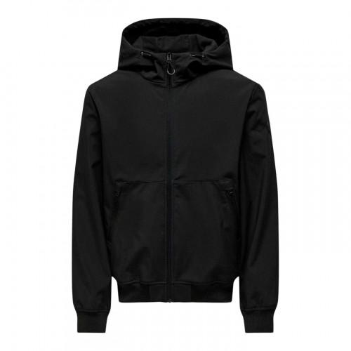 Only Mens Bowie Hooded Soft Shell Jacket