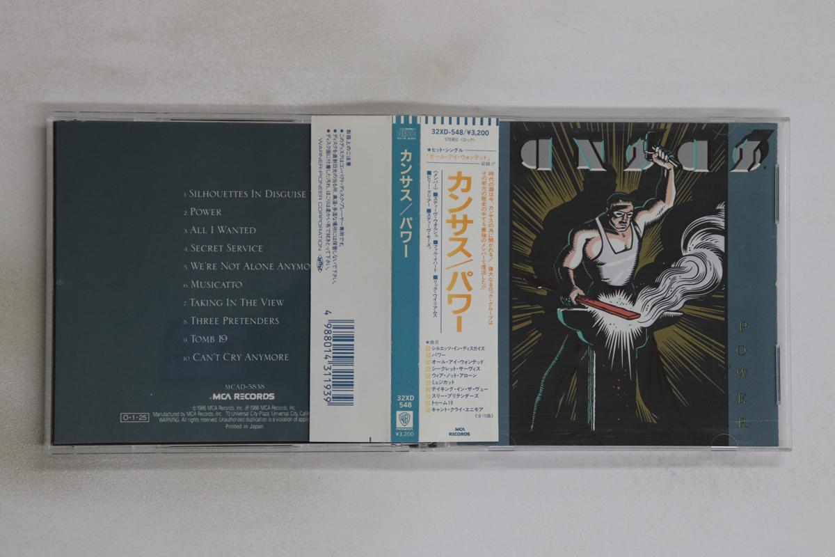 

CD KANSAS - Power 32XD548 MCA 1987 Japan Obi Rock Used