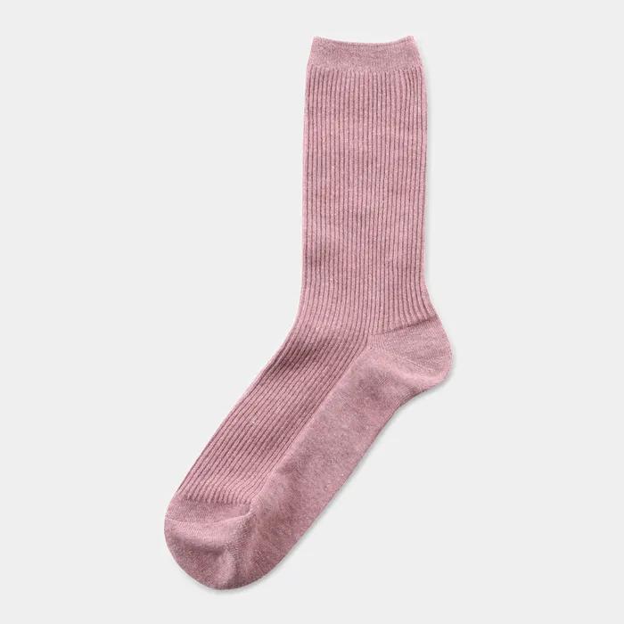 Mild Ribbed Socks (Indie Pink)
