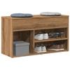 VidaXL Shoe Bench Artisan Oak 80x30x45 Cm Engineered Wood, Bench, Hallway Bench, Hallway Seat, Bench 856757