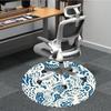 1pc Oceanic Marine Office Round Area Rug, Indoor Mat Suitable For Office, Under Office Chairs Bedroom Living Room Home Decor, Room Deco