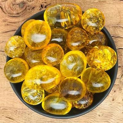Citrine Chakra Healing Stones Crystal Tumble Stone for Decorative Items Home Decor Items Crystal Showpieces  Office Decor Table Gifts