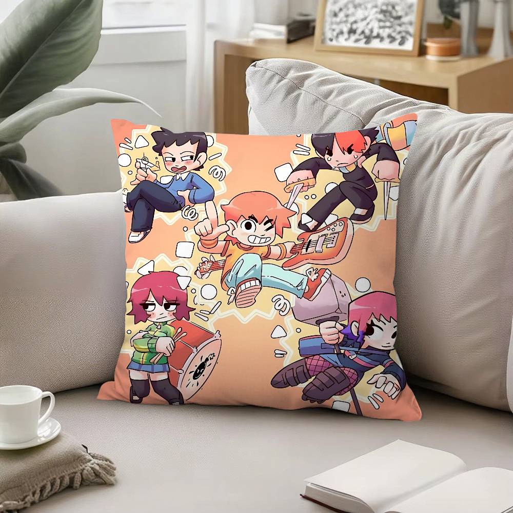 Funny Scott Pilgrim Vs The World Pillow Case Pattern Printed Pillowcase For Living Room Sofa Cushion Cover Bedroom Decor