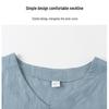 2026 New Summer Cotton Linen Suit: Stylish Short-Sleeved T-Shirt for Middle-Aged and Older Women