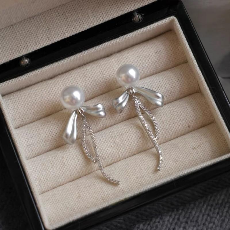 

Горячо продаваемые серьги-бантики из шелковой ленты, легкая роскошь, высокий класс, нишевые, уникальные, изысканные, модные, высококлассные