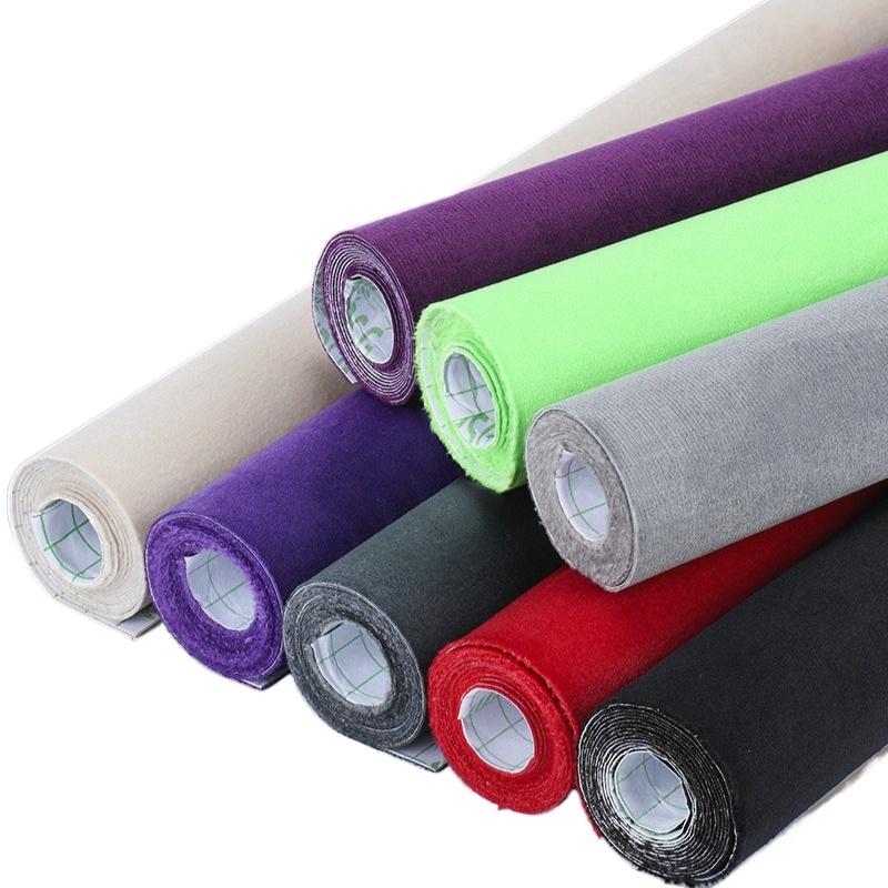 50cm*138cm Multi Colors Elasticity Self-adhesive Velvet Fabric Sticky Velvet Wall Fabric for DIY Home Decoration