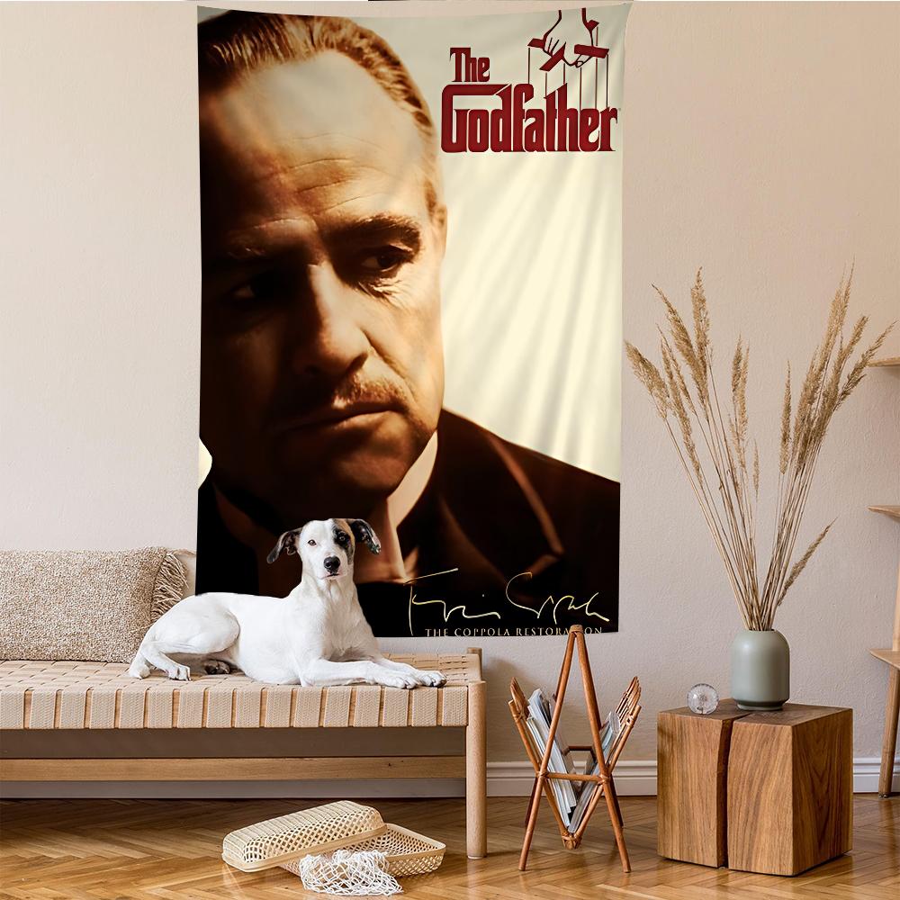 The GGodfather Movie Cartoon Tapestry Art Science Fiction Room Home Decor Wall Hanging Home Decor
