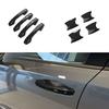 For Nissan Kicks 2024 2025 2026 ABS CarbonFiber Silver Car Door Handle Bowl Pull Cover Door Bowl Sticker Exterior Accessories