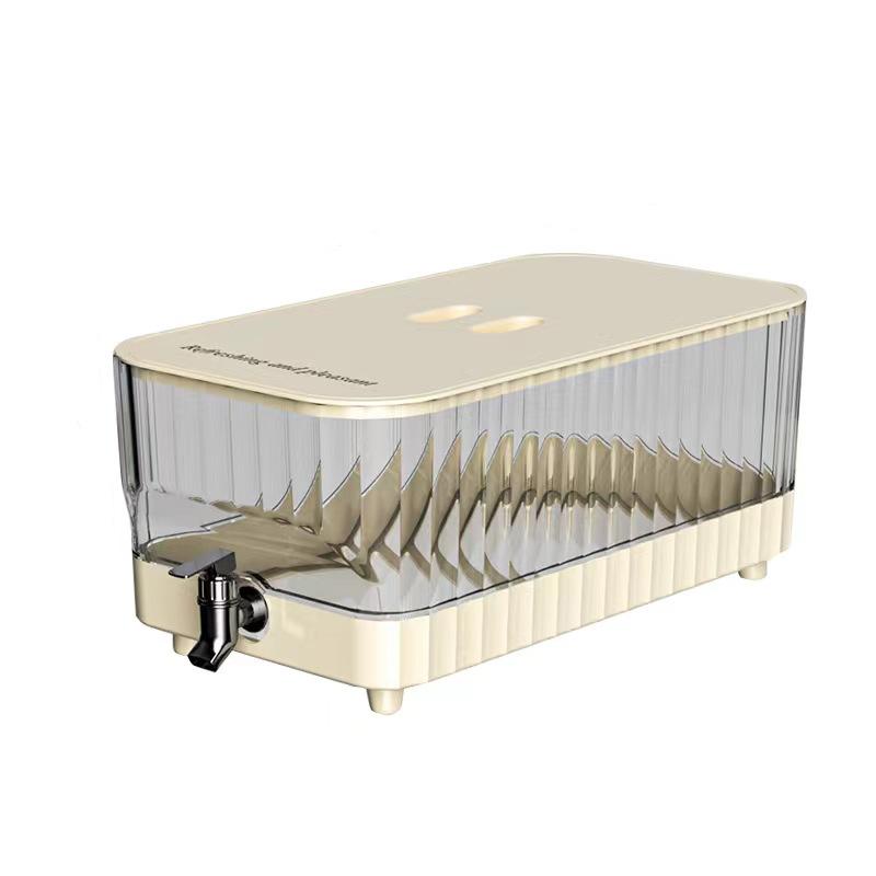 5L Transparent Summer Water Kettle - Large Capacity Cold Beverage Dispenser with Faucet Heat/Cold Resistant Juice Container