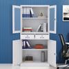 Confidential Double-Section Steel File Cabinet