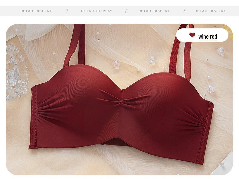 

Бесшовный бюстгальтер с полуоткрытой чашкой и подкладкой для маленькой груди - Регулируемый, приподнимающий, цельный, беспроводной топ-труба 32/70AB