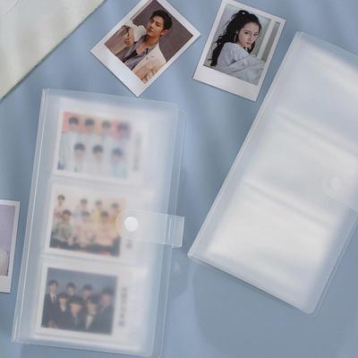 Pocket Mini Photo Album Transparent Album Photo Card Holder Mini Album Storage Collect Book Card Train Ticket Album