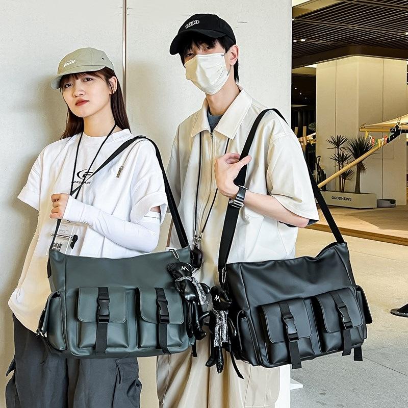 Minimalist Tactical Messenger Bag for Men Women – Water-Resistant Shoulder Bag with Multiple Pockets