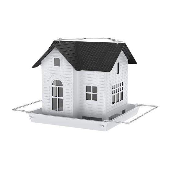 Solární krmítko pro ptáky Odolné proti povětrnostním vlivům Multifunkční Venkovní závěsný domeček Solární lucerna Kovové zařízení na krmení ptáků Venkovní zahradní dekorace do dvora