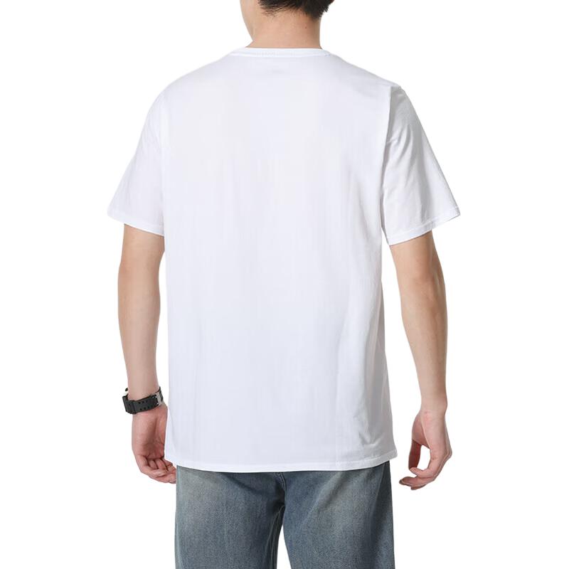 Puma Logo Embroidered Fitness Training Crew Neck Short Sleeve T-Shirt Men Tops White 658615-04