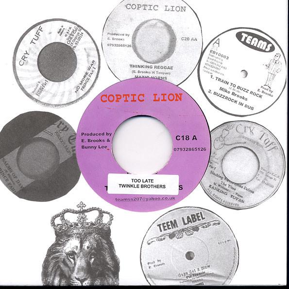 

7-дюймовая пластинка TWINKLE BROTHERS - Too Late C18 Coptic Lion 2010 UK Регги, Ска и Даб Б/У