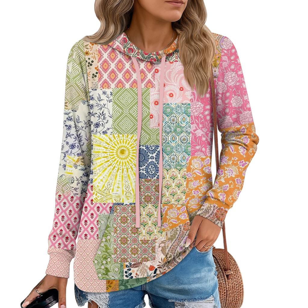Womens Pullover Hoodies Teen Girls Fashion Hooded Sweatshirt Womans Fall Tunic Top