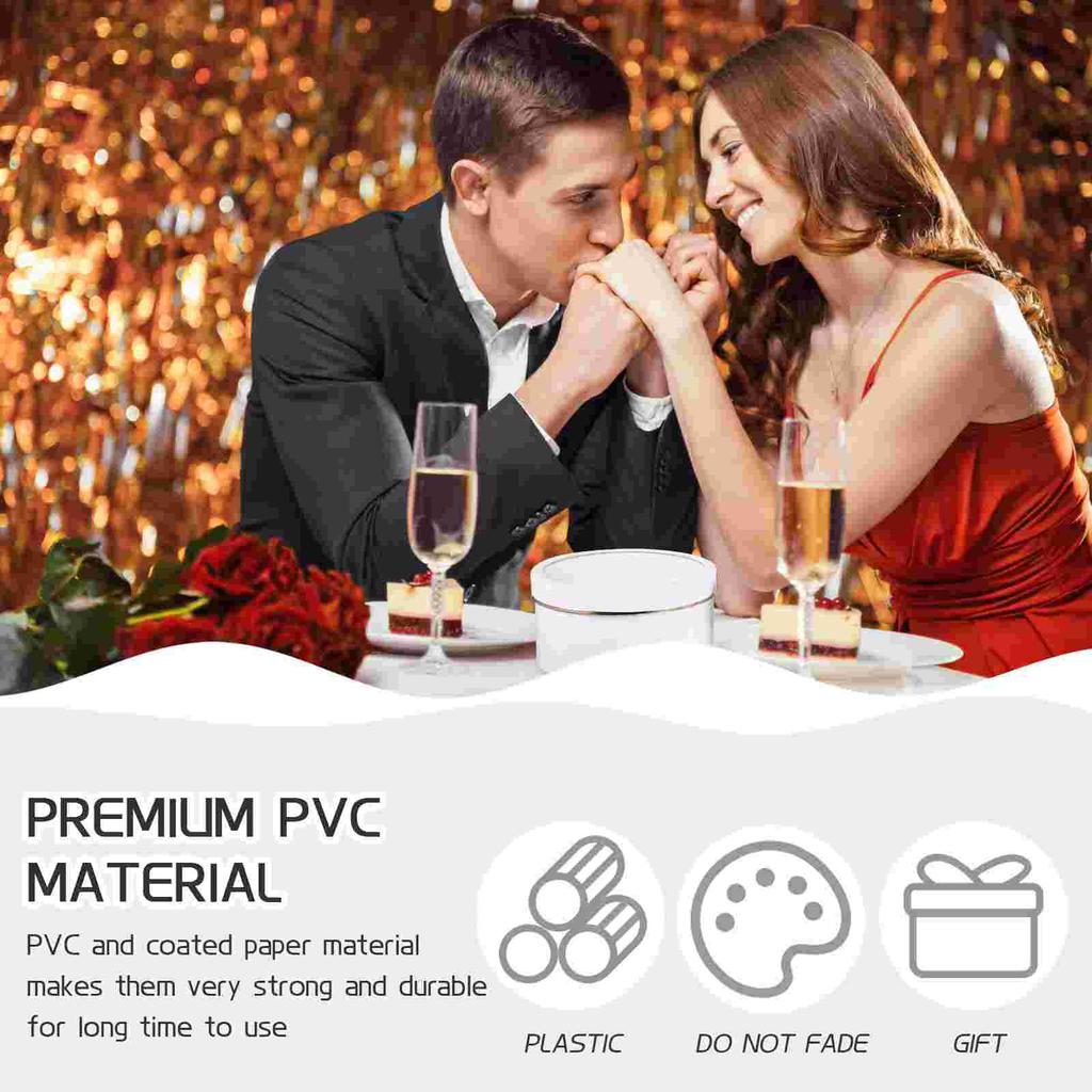 2 Pcs Round Gift Package with Window-Type Holes Boxes for Flowers Arrangements Floral Favor White