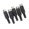 5Pcs DIN Male Plug 5 Pin Connector With Plastic Handle Adapters Cables DIN Male Plug Cable Connector