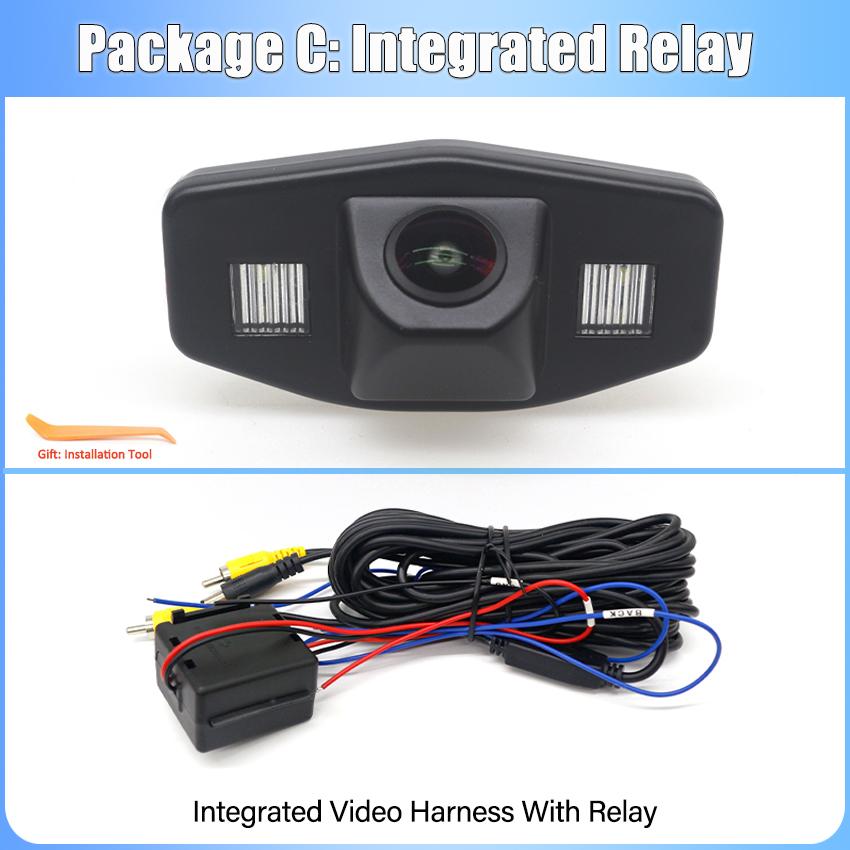 HD CCD 1080P Backup Rear View Camera For Honda Accord 6 Civic Pilot Acura TSX 2004~2007 2008 2009 2010 2011 2012 Car Reverse