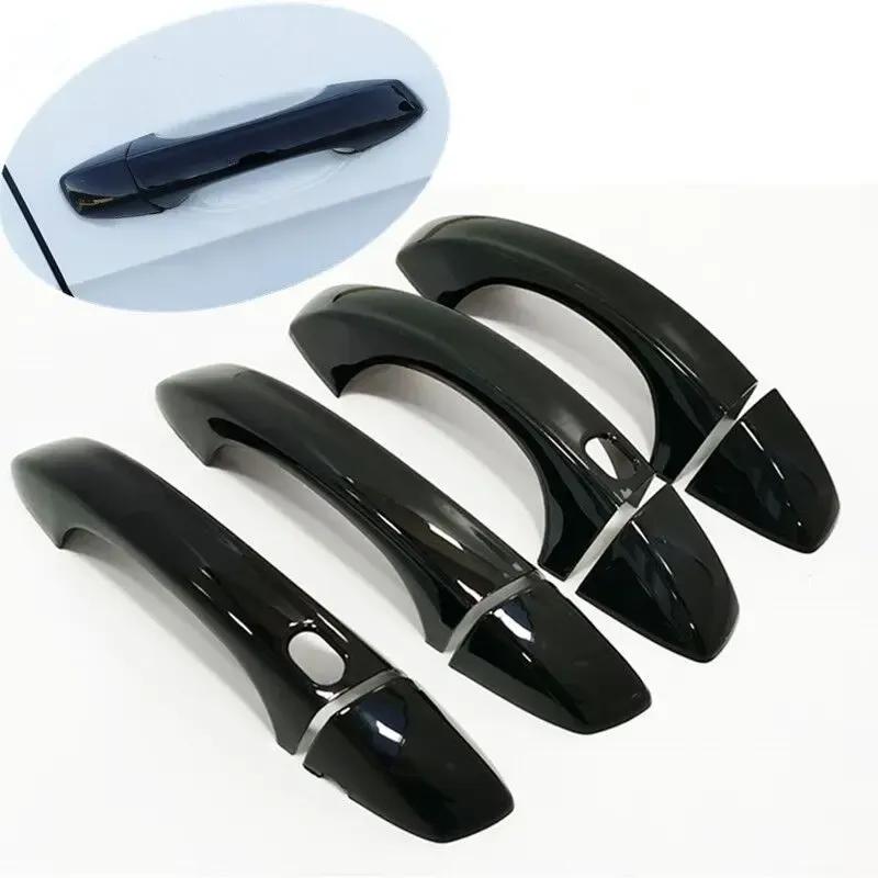 Styling Accessories For VW T ROC 2016- Black Chrome Car Side Door Handle Cover Trim Sticker