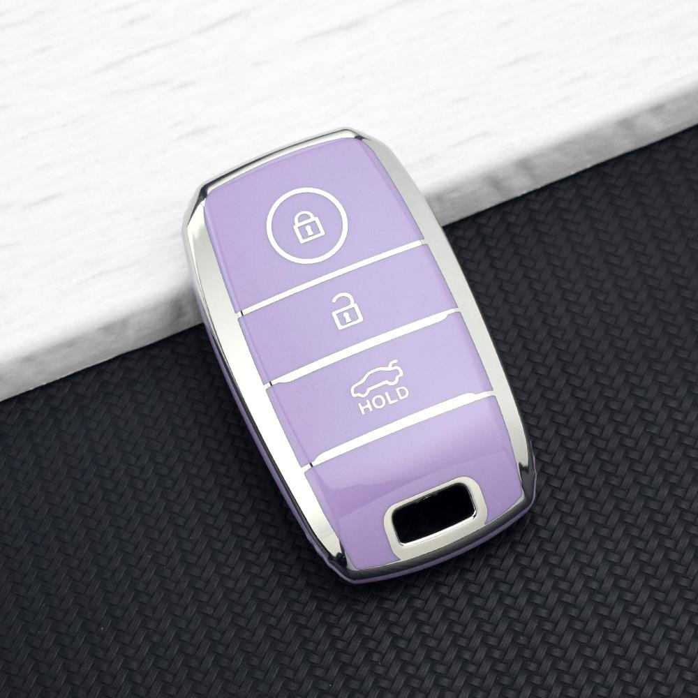 3 Buttons TPU Car Remote Key Case Cover for Kia K5 K3 K2 Sportage Cerato Sorento Optima Rio Soul Sedona Picanto Key Fob Holder