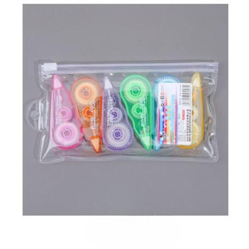 6 Pcs/set Cute Mini Morandi Color Correction Tape Kawaii Small Portable Writing Correct Tape Tool School Student Stationery