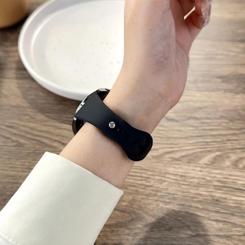 18mm 20mm 22mm Slim strap For Samsung Galaxy watch 7/6/5/pro/4 Silicone bracelet Huawei watch GT 4-2e-3-3 pro 46mm xiaomi watchbands