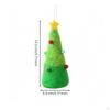 Felt Tree Ornament with Star Topper | Lightweight Hanging Design, Cozy Crafted Appearance, Cone