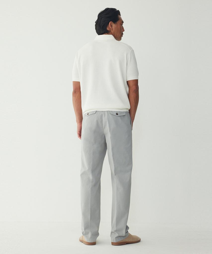 MAN ON THE BOON Textured Short Polo_White 4716113023