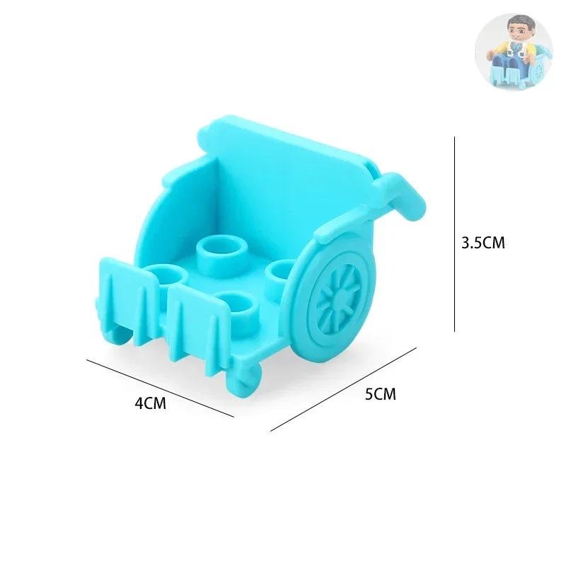 Big Building Blocks Play House Furniture Accessories Indoor Utensil Bed Compatible Large Bricks Assemble Toys Children Kids Gift