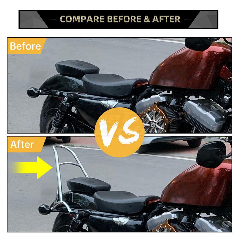 Motorcycle Accessories For Harley Sportster XL Iron Nightster 883 1200 2004-2023 Sissy Bar Rear Passenger Bracket