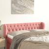 Headboard with Ears Pink 163 X 23 X 78 88 Cm Velvet