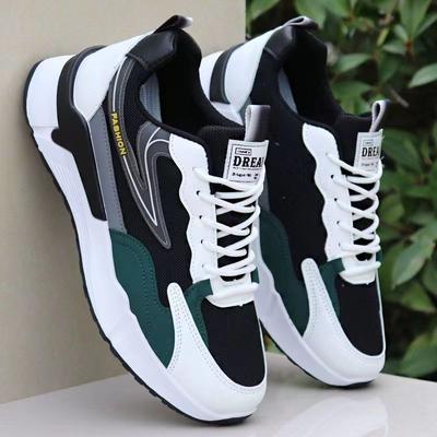 Men's Shoes Mesh Breathable Comfortable Soft Sole Casual Shoes for Men New Fashion Mixed Colors Flat Bottomed Sneakers Men