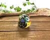 Hyakukaen Kutani Owl Figurine, Lucky, Decomori, Black, Size 2.2
