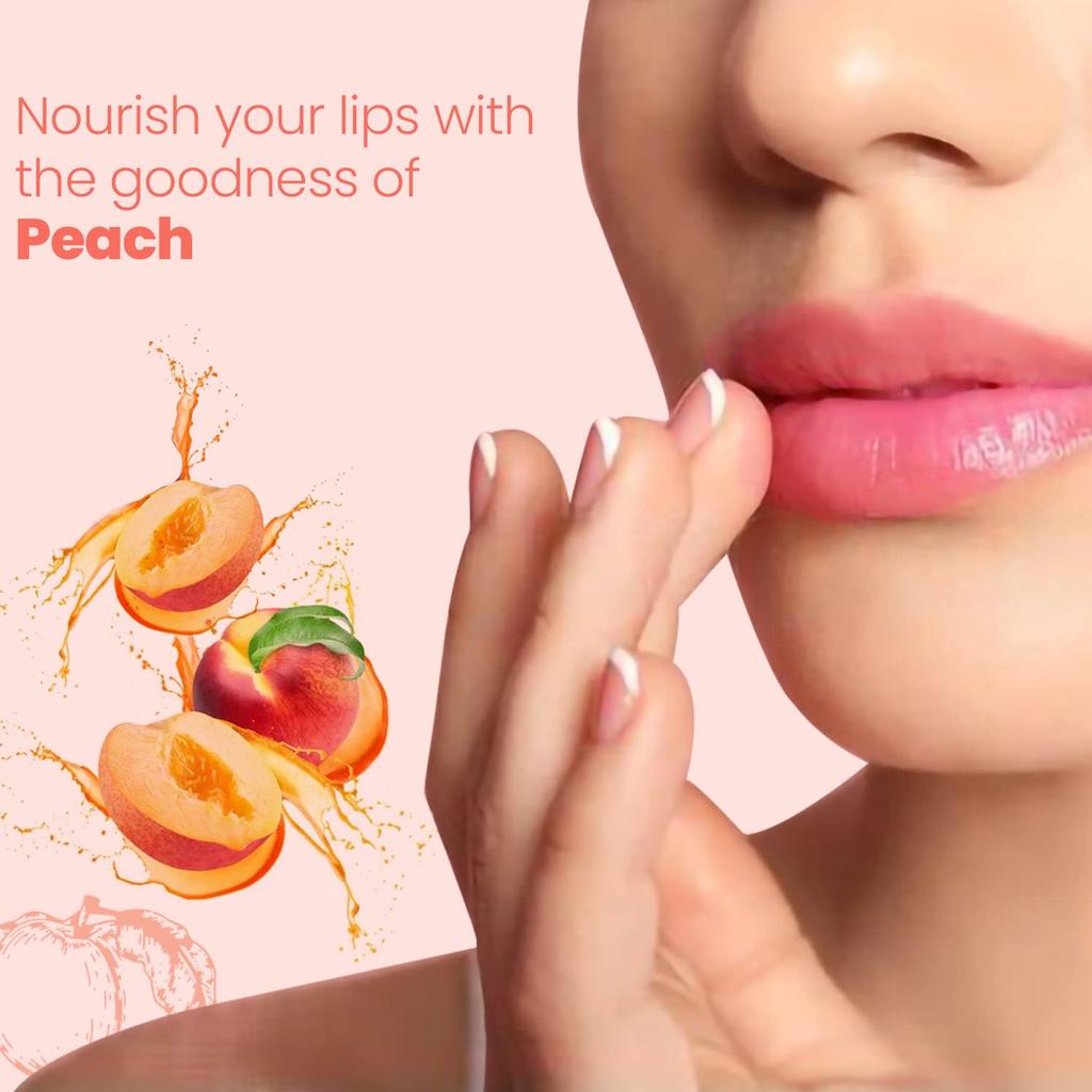 Himalaya Herbals Naturally Glossy Peach Shine Lips Care, 4.5g